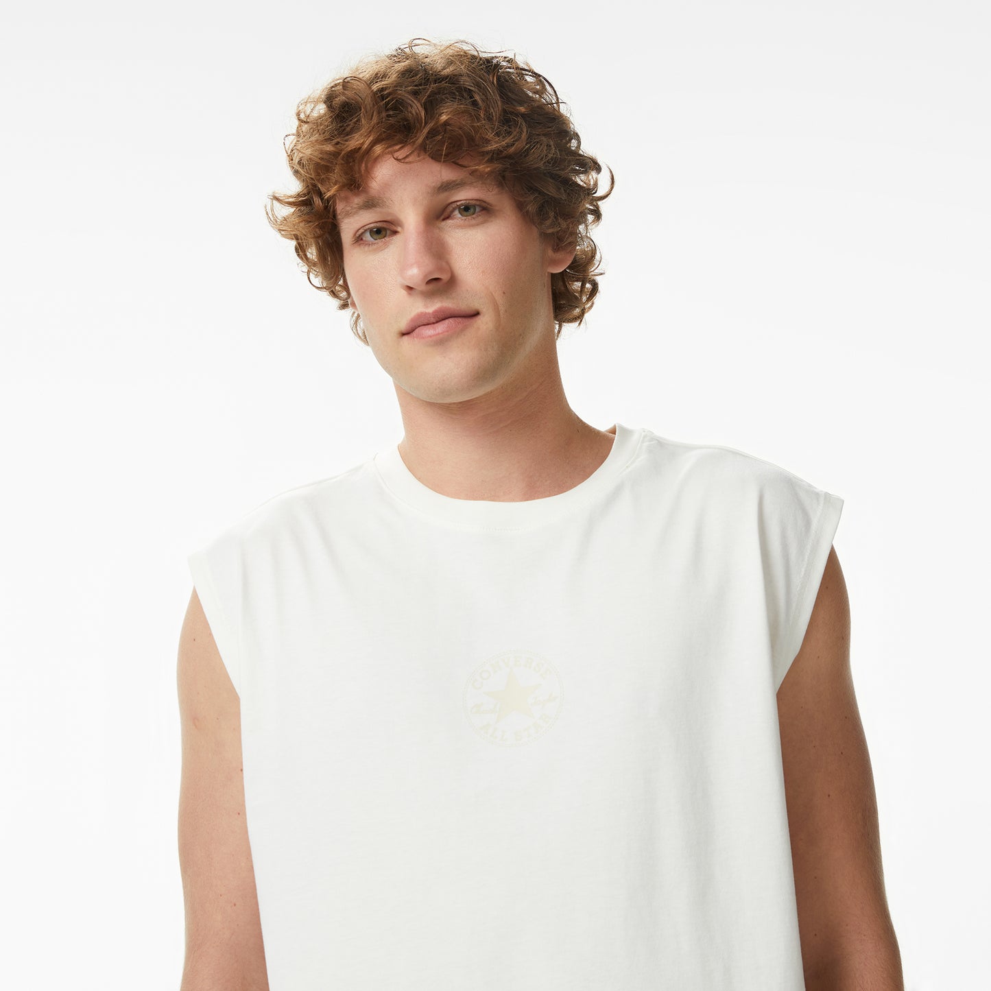 Converse Erkek Krem T-shirt