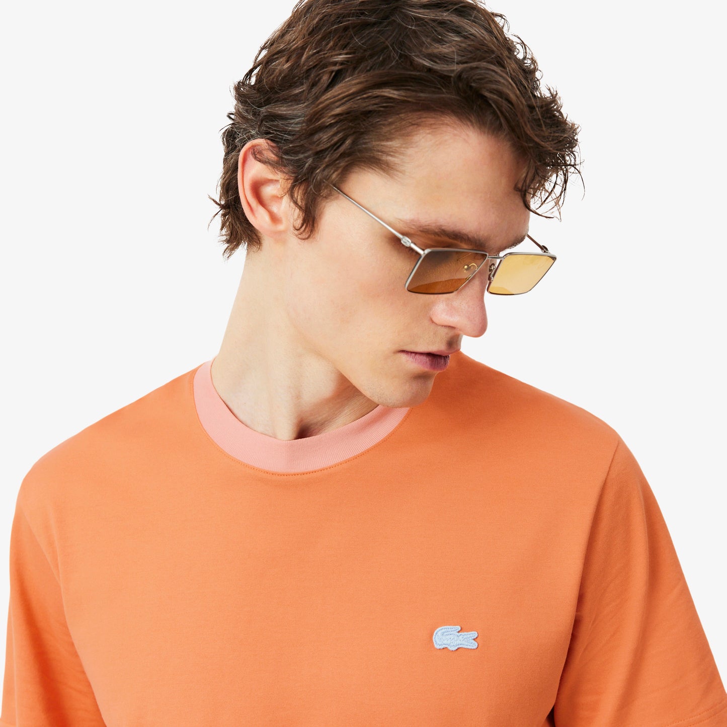 Lacoste Classic Fit Erkek Turuncu T-shirt