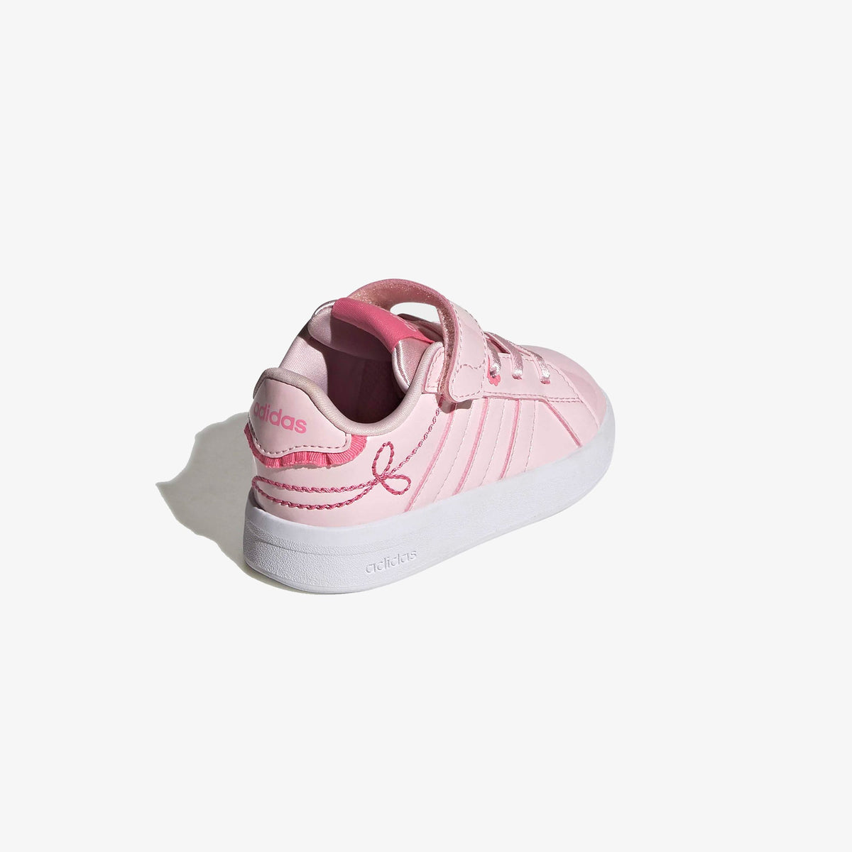 Adidas Grand Court 3.0 Girls Elastic Lace Çocuk Pembe Spor Ayakkabı