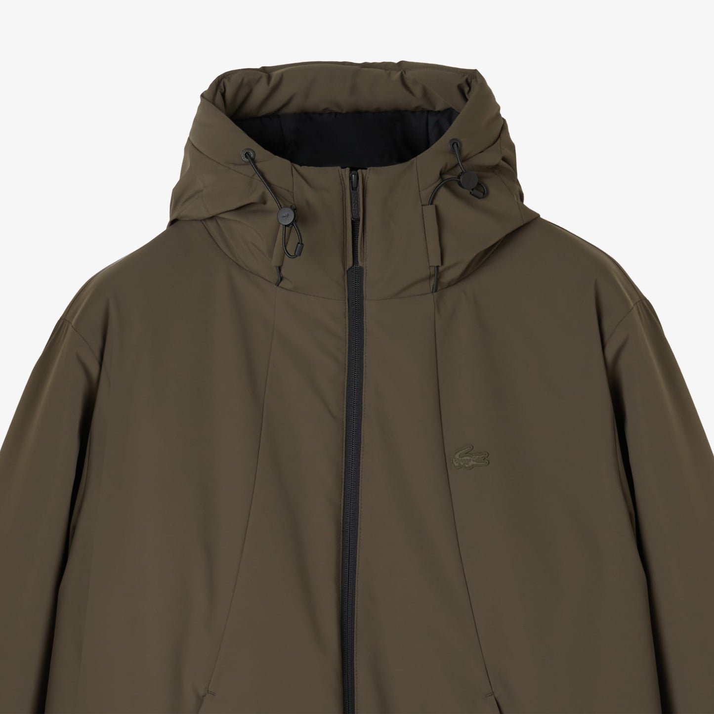 Lacoste Kapüşonlu Regular Fit Erkek Haki Mont
