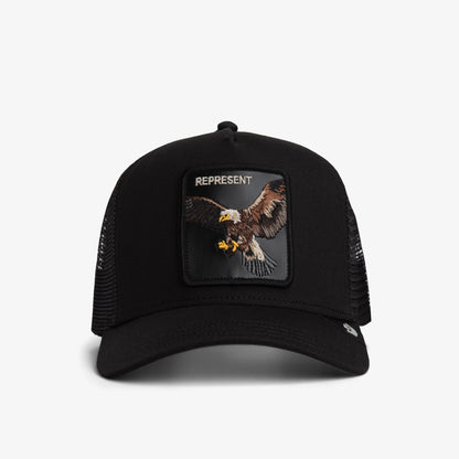 Goorin Bros Represent Eagle Trucker Unisex Siyah Şapka