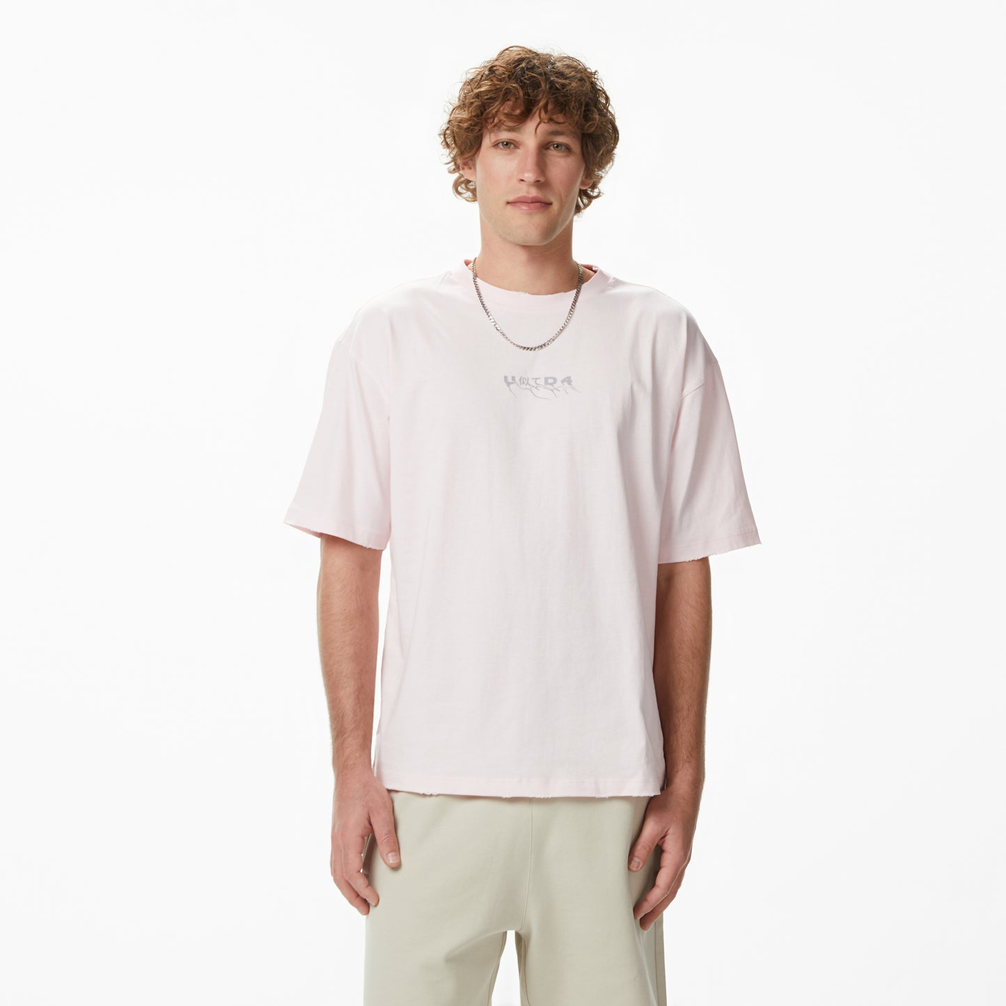 United4 Regular Fit Erkek Pembe T-shirt