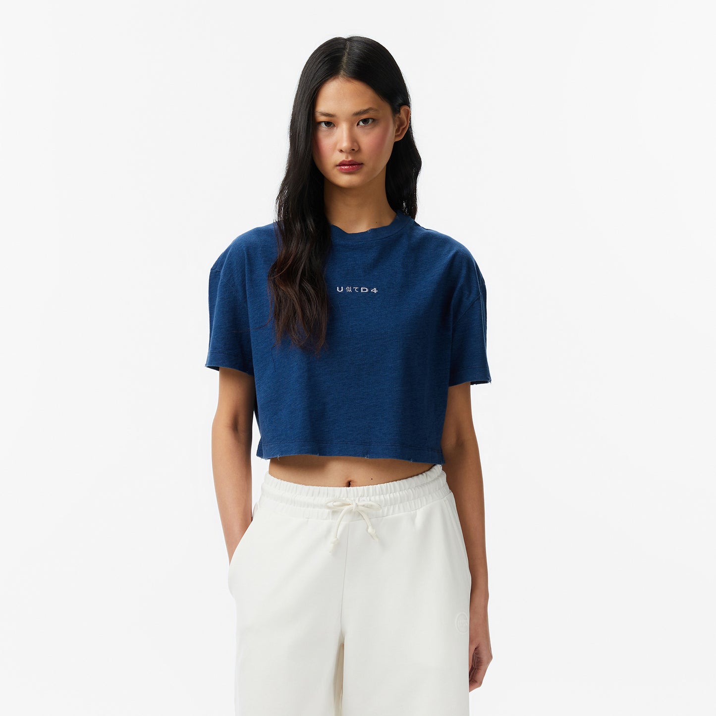 United4 Regular Fit Kadın Lacivert T-shirt