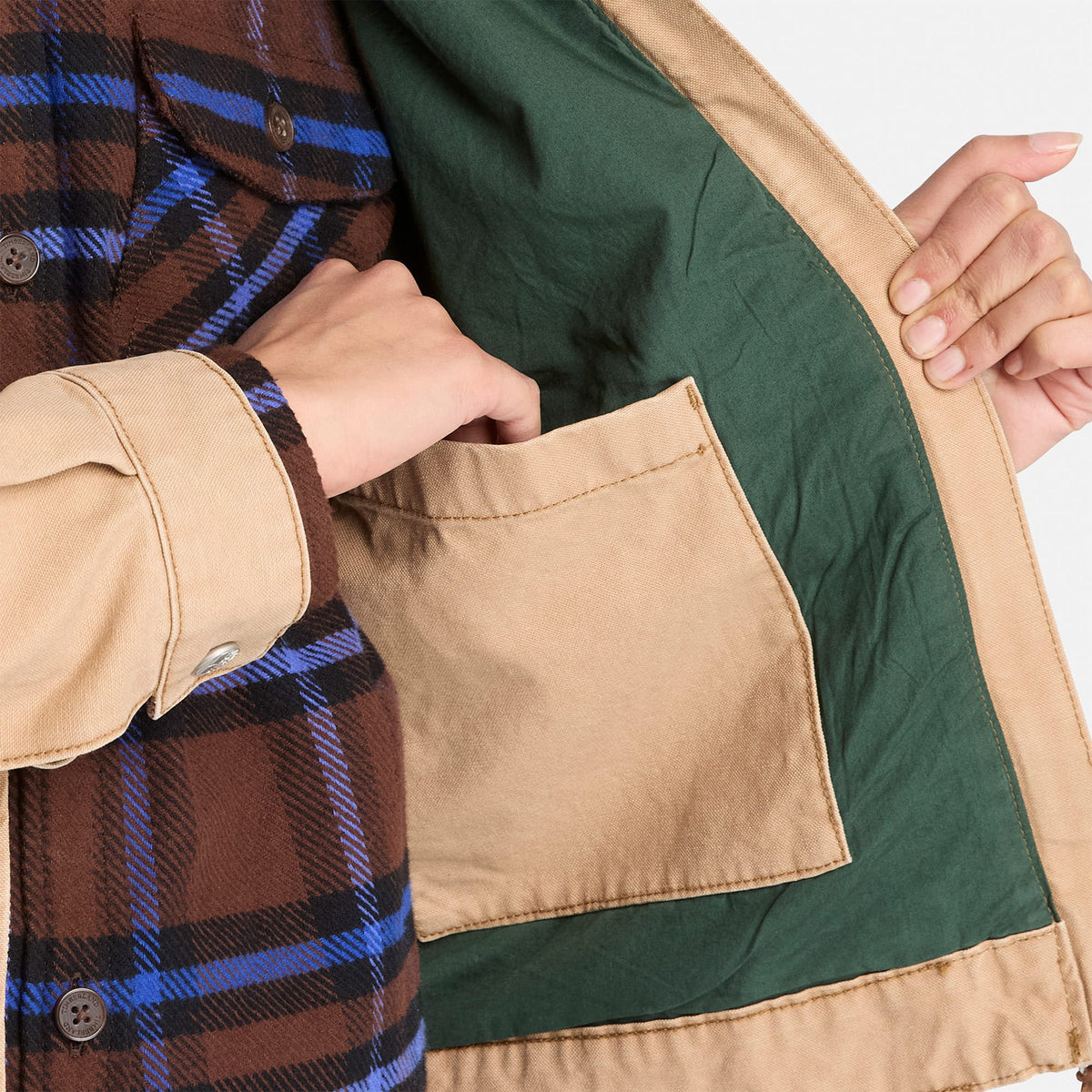 Timberland Strafford Washed Canvas Kadın Bej Ceket