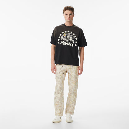 Market Supercharged Erkek Siyah T-shirt