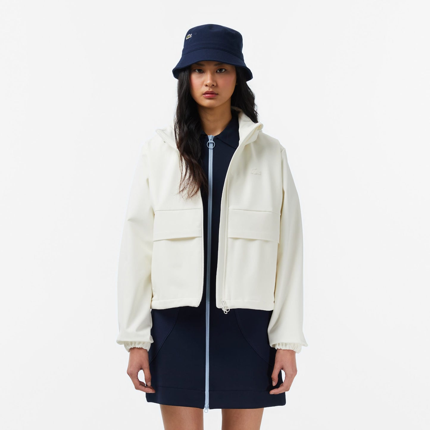 Lacoste Regular Fit Kadın Beyaz Ceket