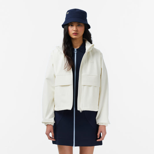 Lacoste Regular Fit Kadın Beyaz Ceket