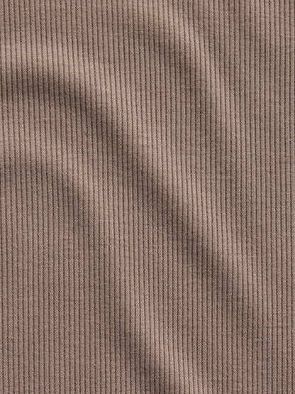Kahverengi Mini Fitilli Dantel Detaylı Askılı Pijama Üstü