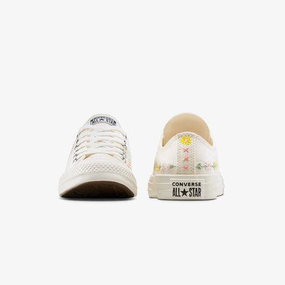 Converse Chuck Taylor Embroidered Flowers Unisex Krem Sneaker