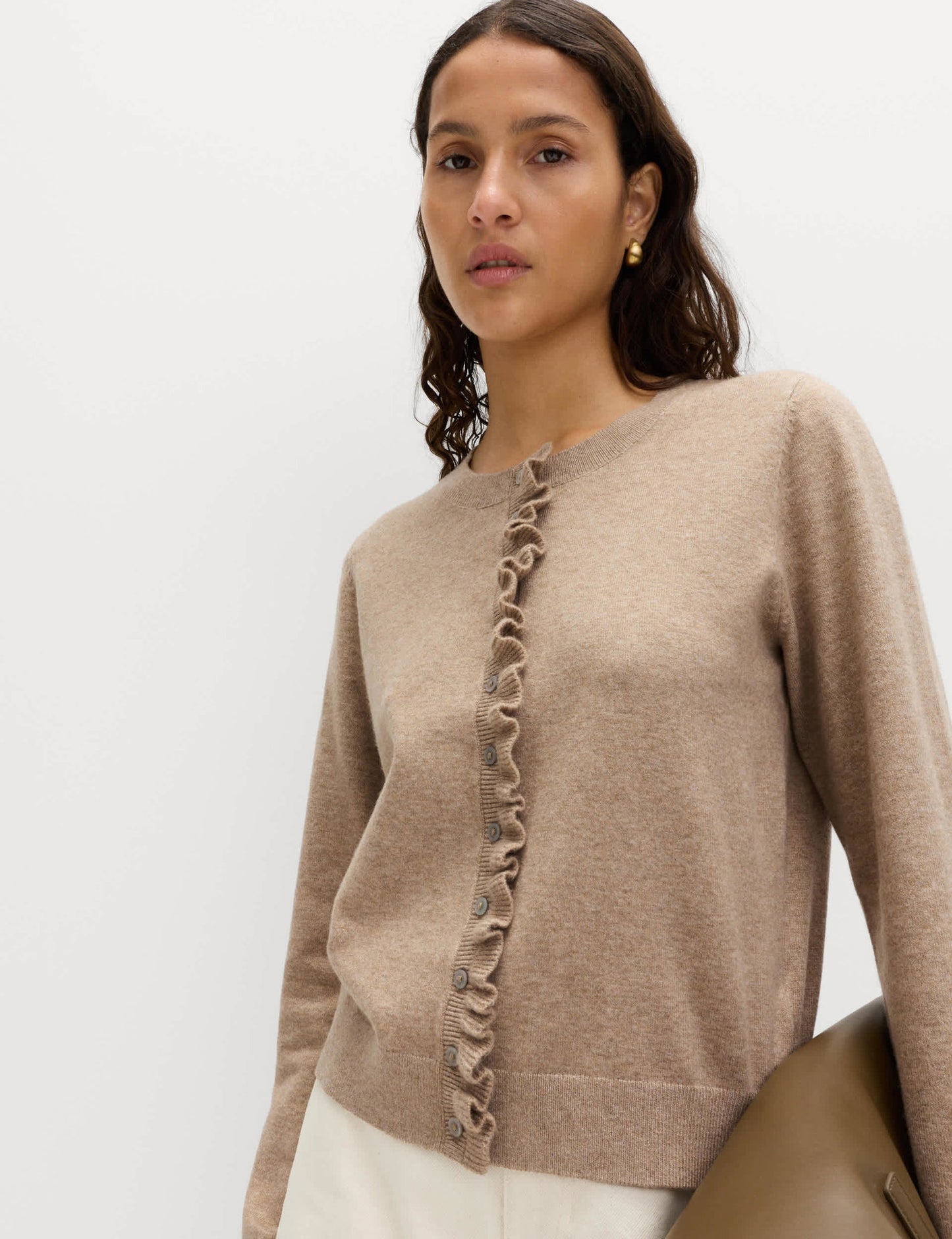 Air-yarn Fırfırlı Hırka