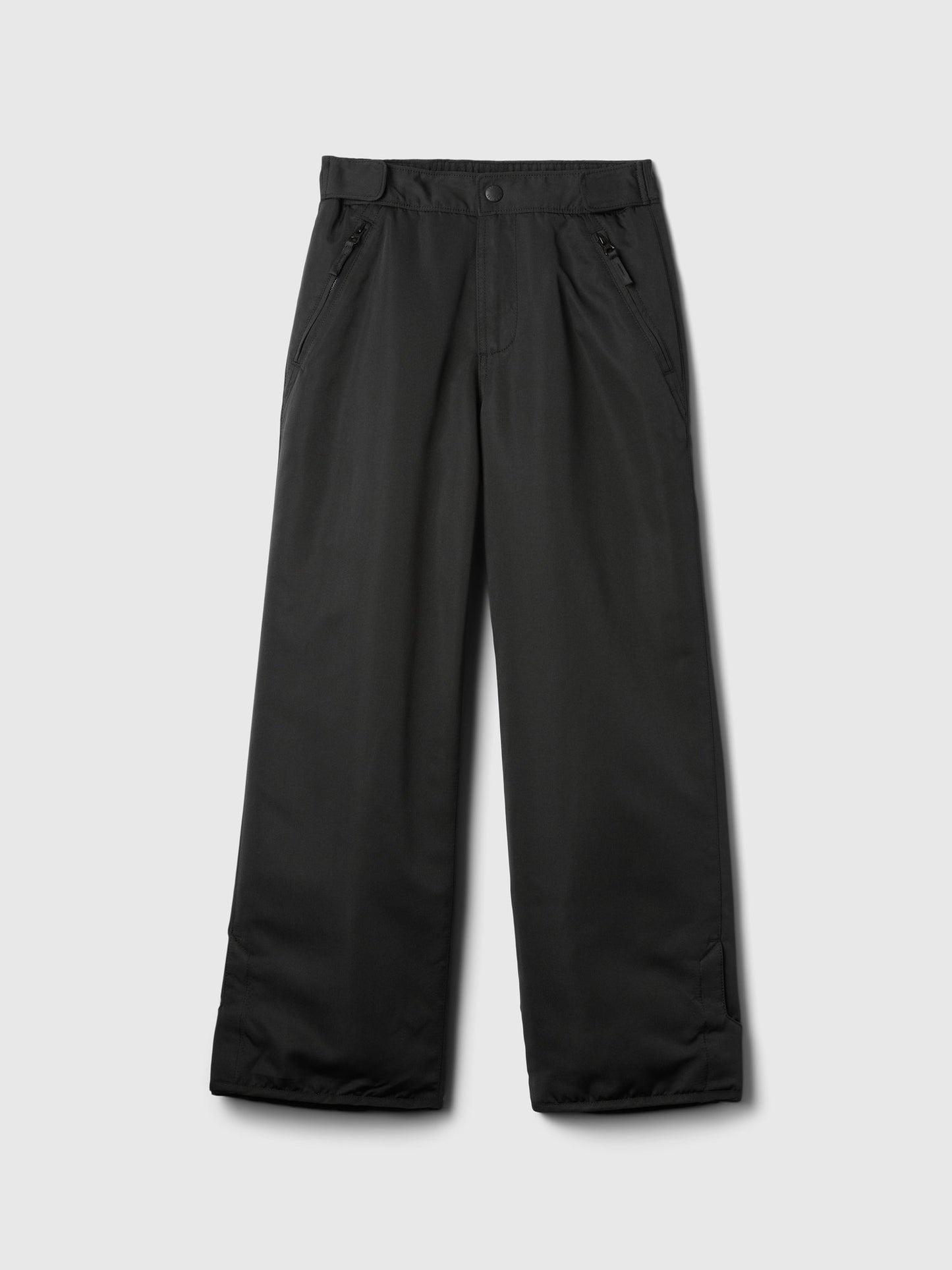 Siyah Cozy Fleece Astarlı Kar Pantolonu