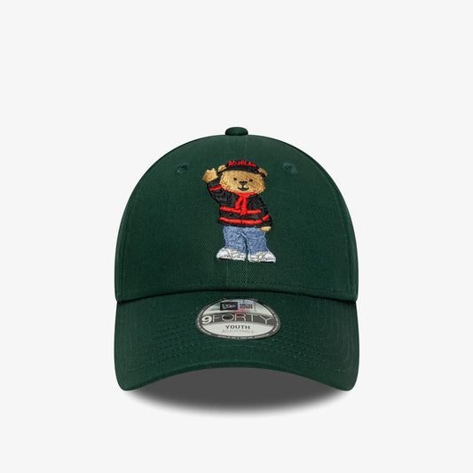 New Era Bear 9forty Ac Milan Çocuk Yeşil Şapka