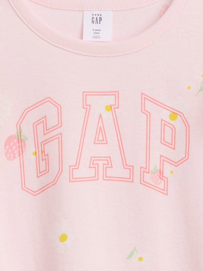 Pembe Logo Elbise