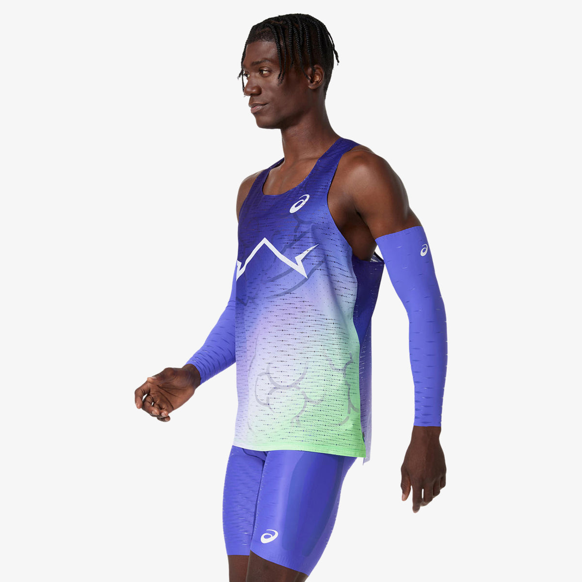 Asics Metaspeed Singlet Erkek Mor Koşu T-shirt