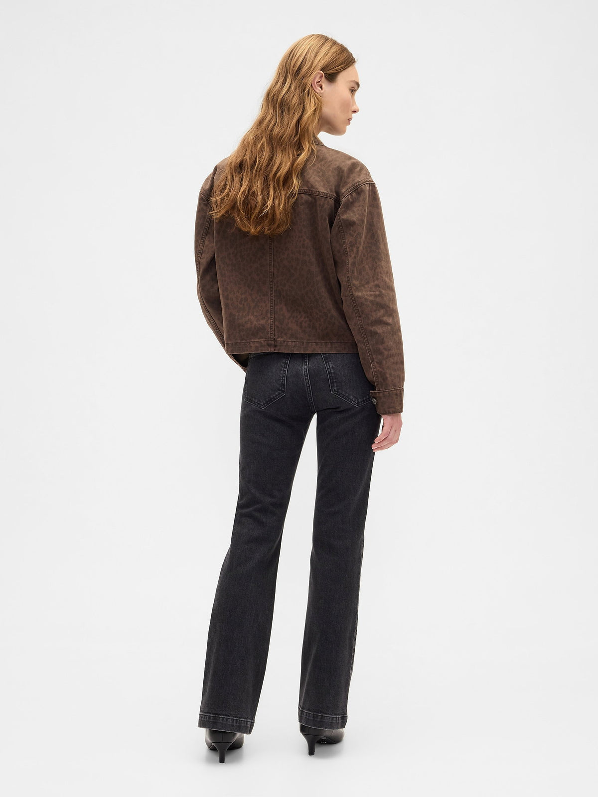 Siyah Low Rise Boot Jean Pantolon
