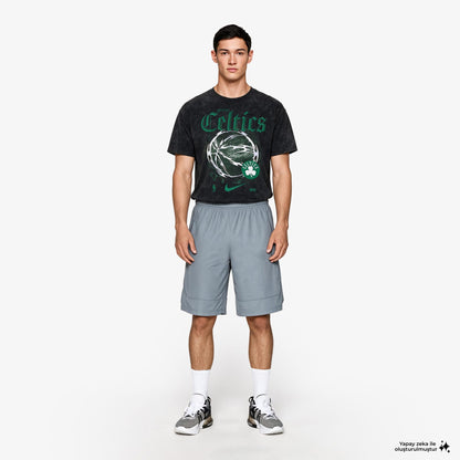 Nike Boston Celtics Courtside Haloween Erkek Siyah T-shirt