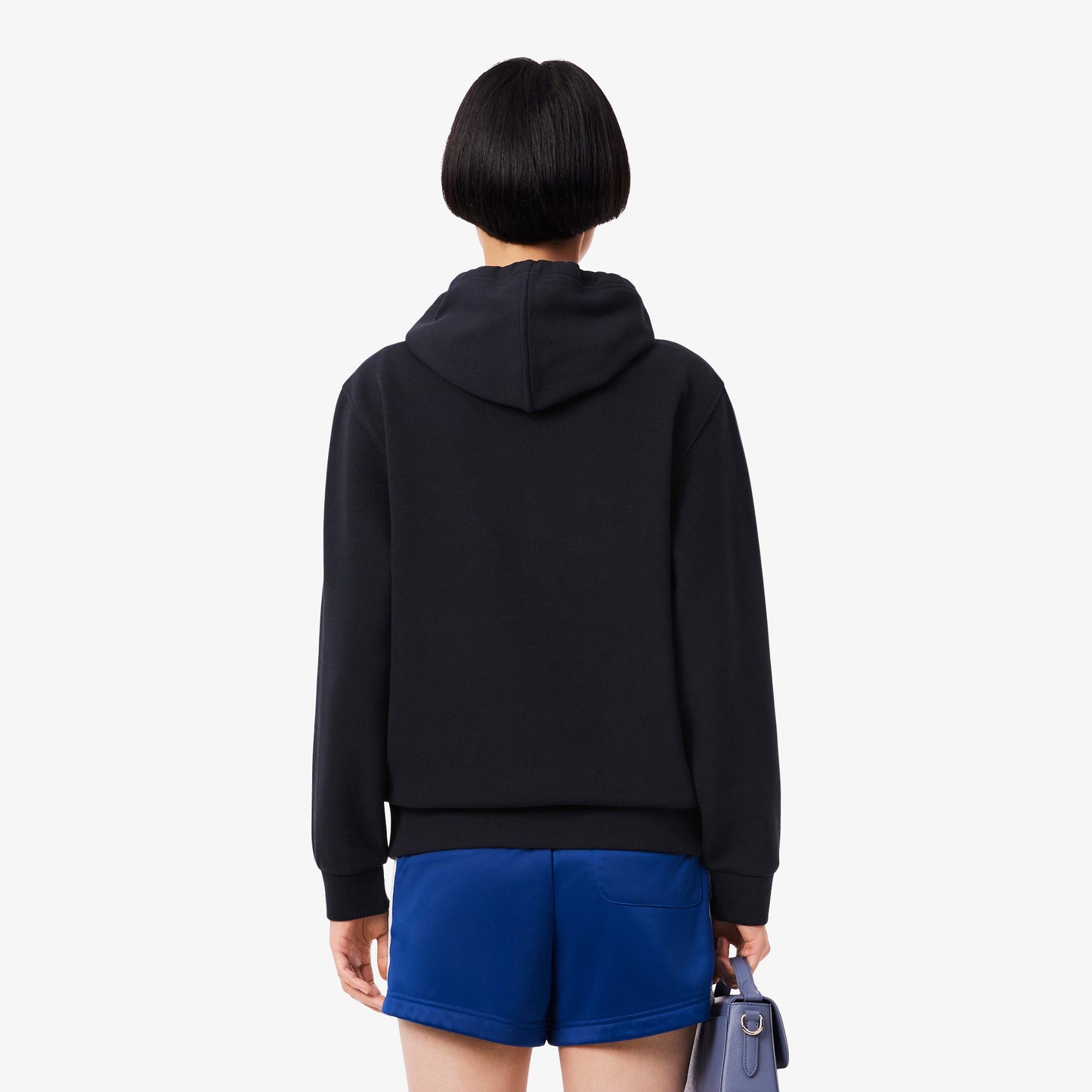 Lacoste Kadın Relaxed Fit Kapüşonlu Lacivert Sweatshirt