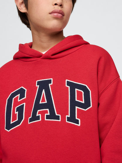 Kırmızı Gap Logo Relaxed Havlu Kumaş Sweatshirt