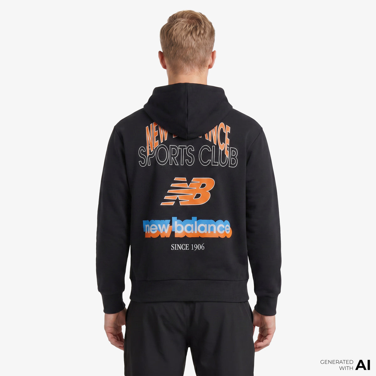 New Balance Lifestyle Erkek Siyah Sweatshirt
