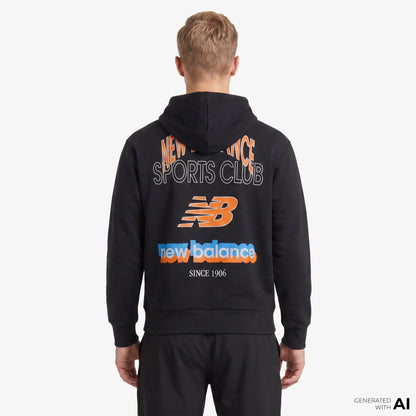 New Balance Lifestyle Erkek Siyah Sweatshirt