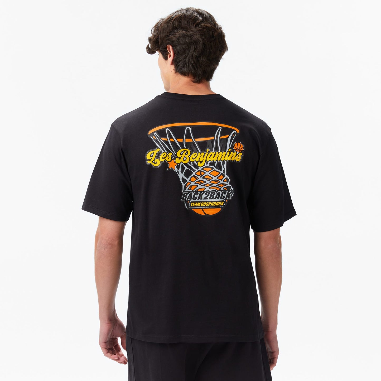 Les Benjamins Erkek Siyah T-shirt