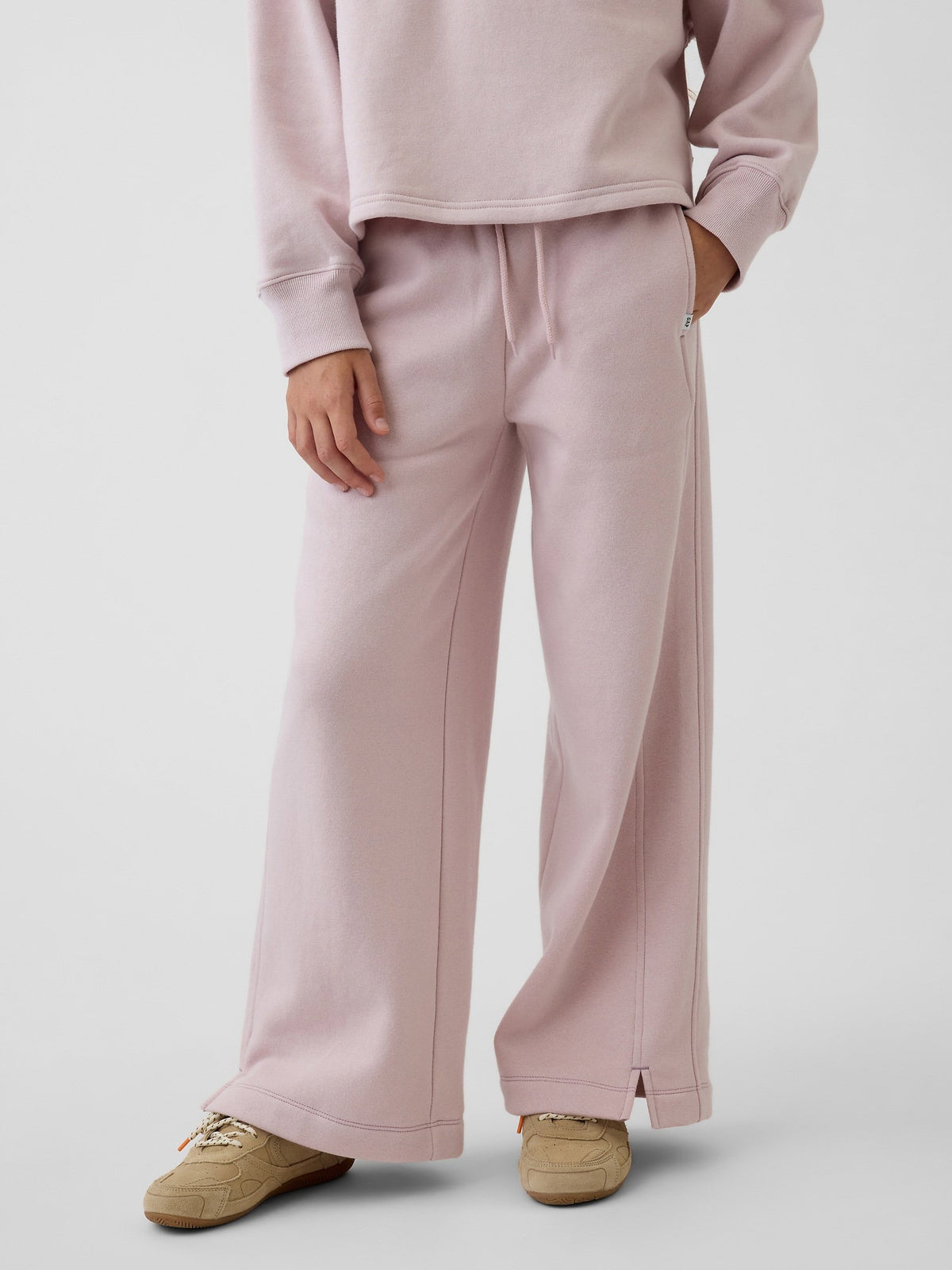 Pembe Vintagesoft Baggy Varsity Pantolon