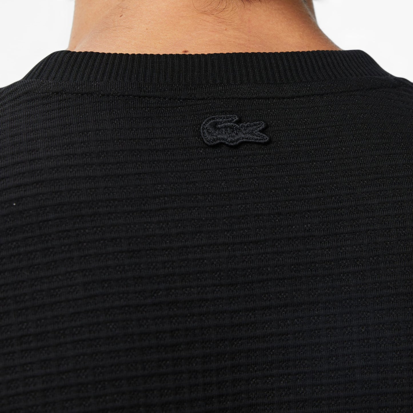 Lacoste Uzun Kollu Bisiklet Yaka Erkek Siyah T-shirt