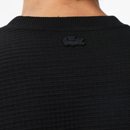 Lacoste Uzun Kollu Bisiklet Yaka Erkek Siyah T-shirt