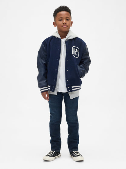 Koyu Mavi Kids Slim Jean Pantolon