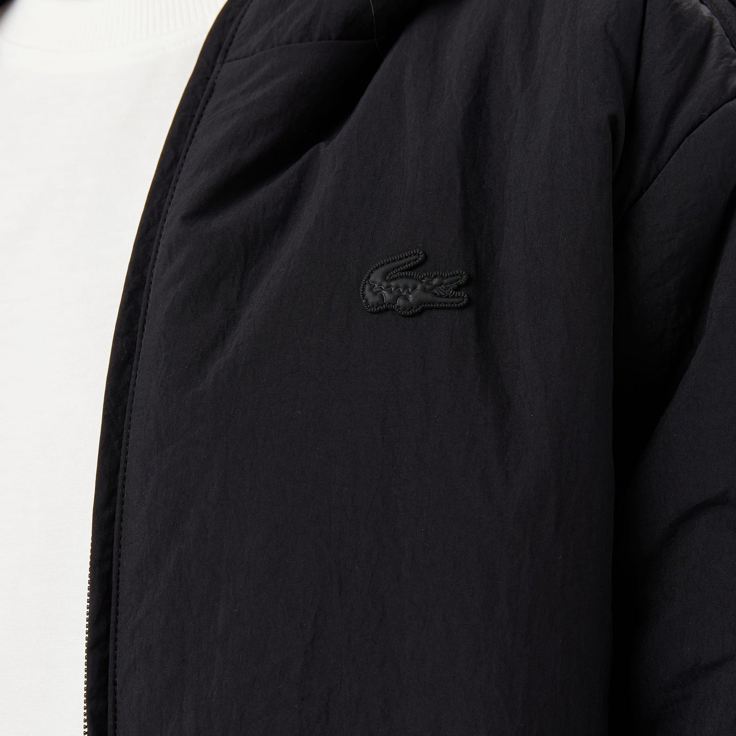 Lacoste Kadın Kapüşonlu Siyah Ceket