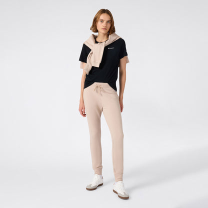 Champion Ss Regular Fit Kadın Siyah T-shirt