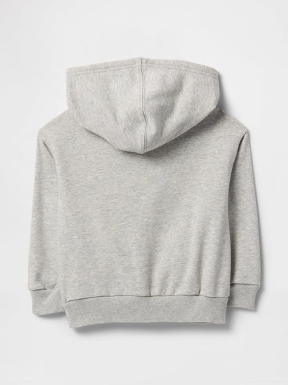Gri Gap Logo Relaxed Havlu Kumaş Sweatshirt