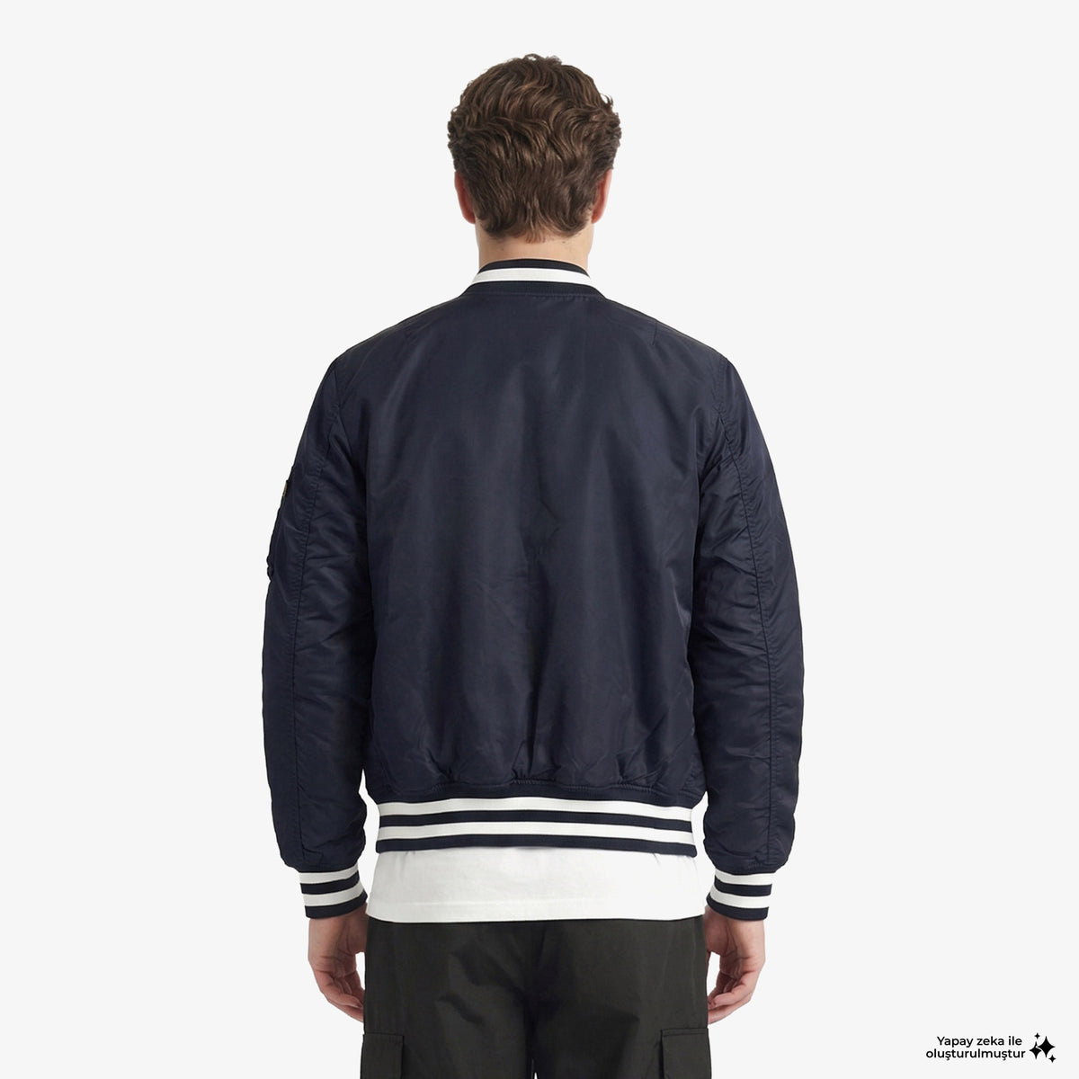 Alpha Industries X New Era Chicago Bears Ma-1 Bomber Erkek Lacivert Mont
