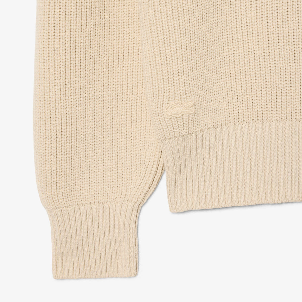Lacoste Erkek Relaxed Fit Polo Yaka Bej Kazak