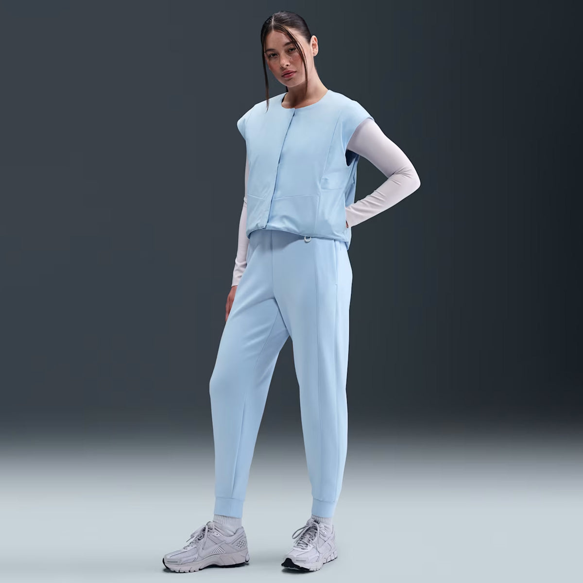 Nike 24.7 Tf Vest Filled Woven Kadın Mavi Yelek