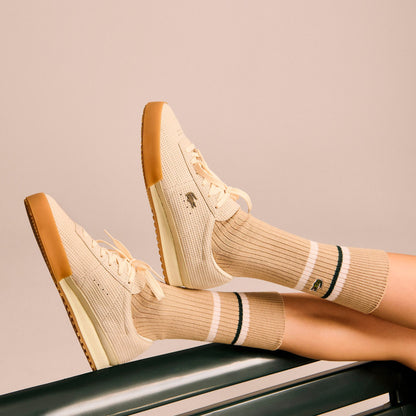 Lacoste Aura Kadın Bej Spor Ayakkabı