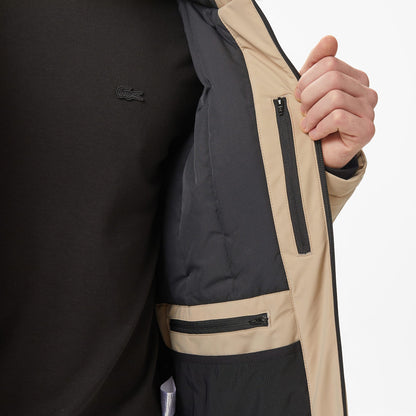 Lacoste Erkek Kapüşonlu Bej Mont