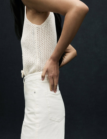 Yüksek Bel Wide Leg Pantolon