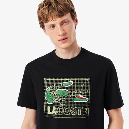 Lacoste Classic Fit Erkek Siyah T-shirt