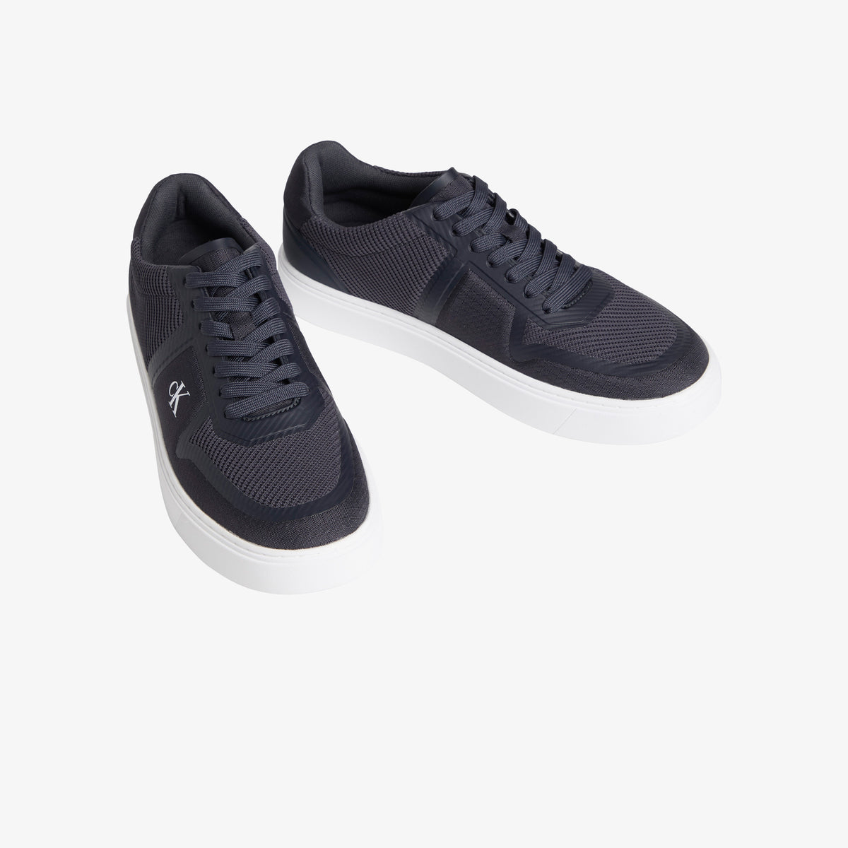 Calvin Klein Classic Cups Laceup Knit Erkek Siyah Sneaker