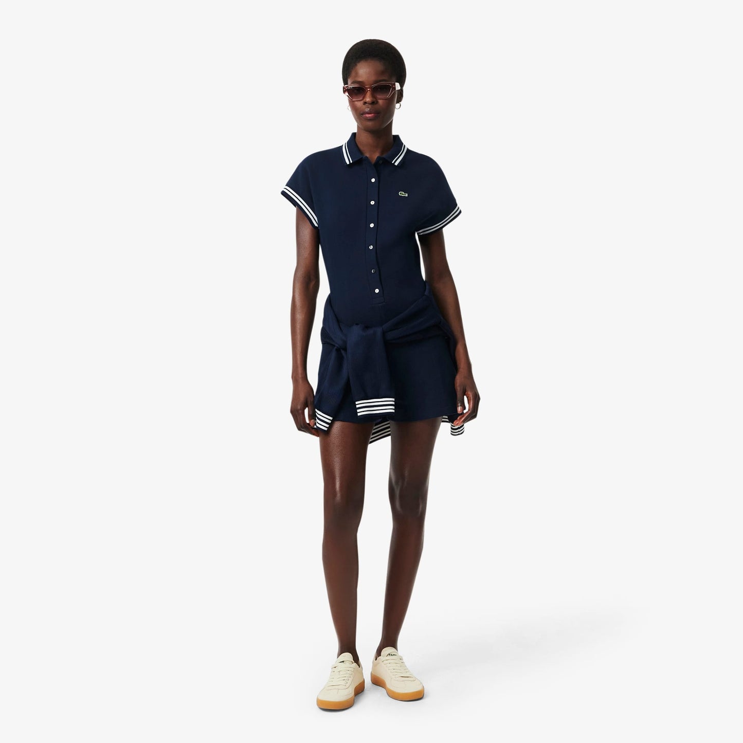 Lacoste Slim Fit Kadın Lacivert Polo