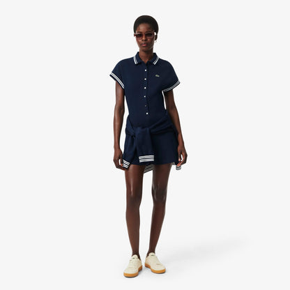 Lacoste Slim Fit Kadın Lacivert Polo