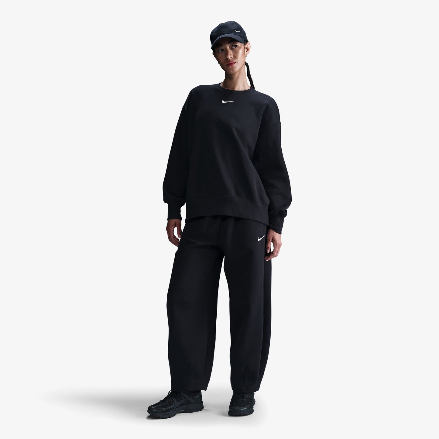 Nike Sportswear Phoenix Fleece Kadın Siyah Sweatshirt