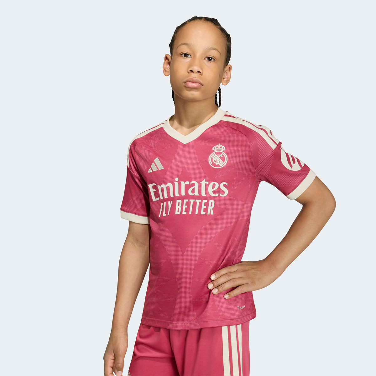 Adidas Real 3 Jsy Y Çocuk Pembe Forma