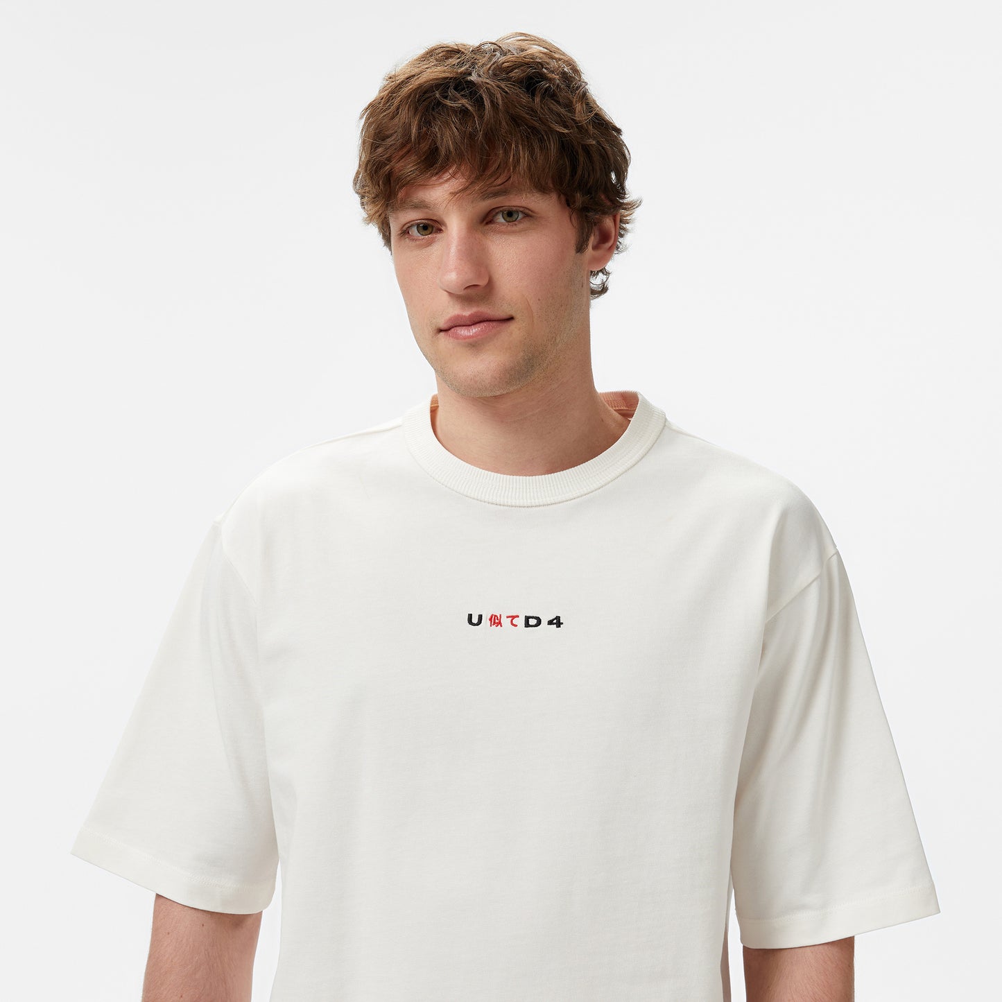 United4 Mizuho Erkek Krem T-shirt