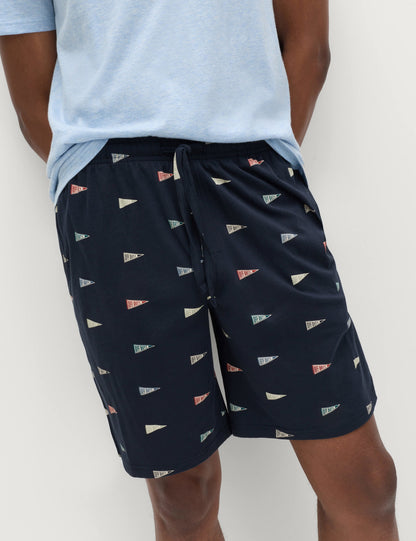 Desenli Pamuklu Pijama Takımı