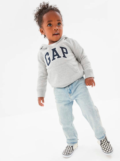 Açık Gri Gap Logo Kapüşonlu Sweatshirt