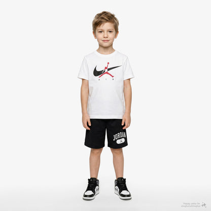 Jordan Jdb Jumpman Swoosh Çocuk Beyaz T-shirt
