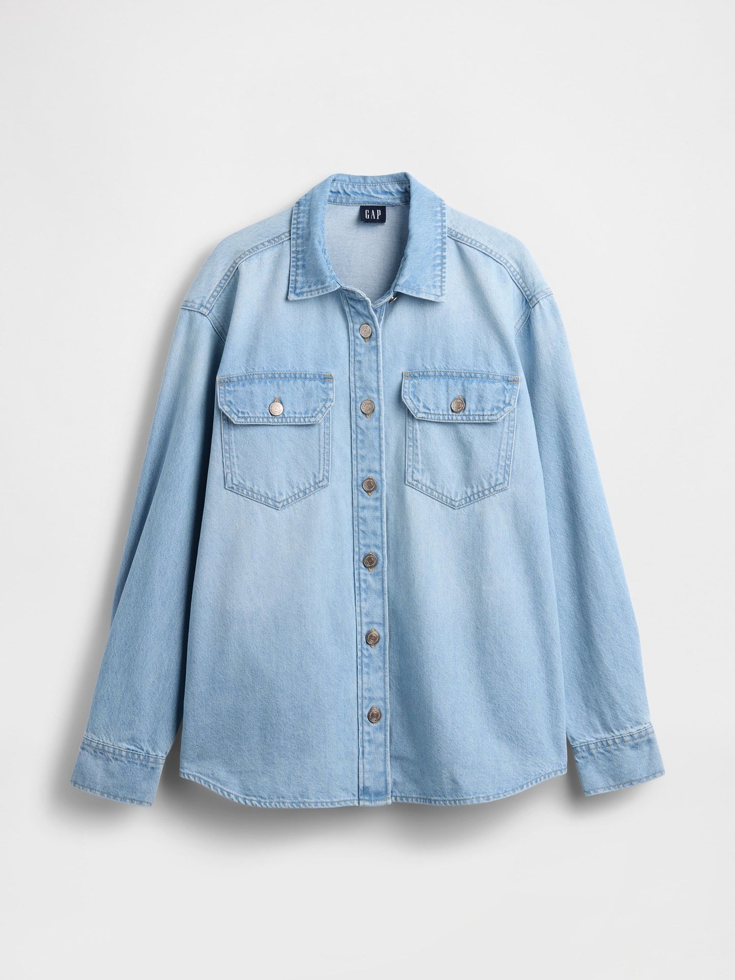 Açık Mavi Denim Western Gömlek Ceket