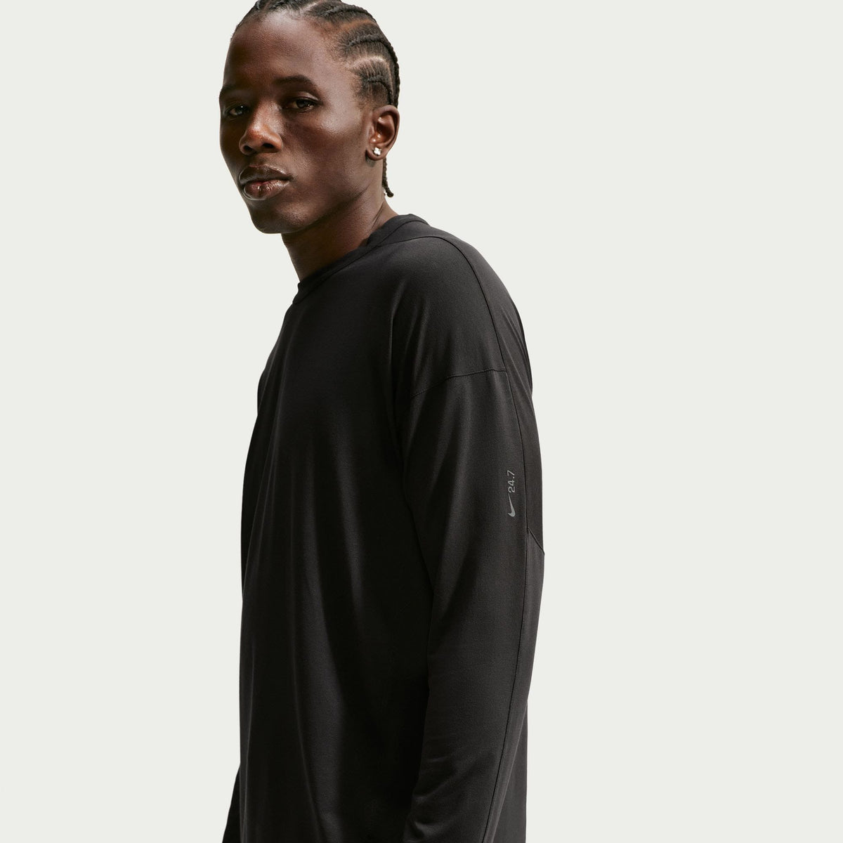 Nike Dri Fit 24.7 Erkek Siyah T-shirt